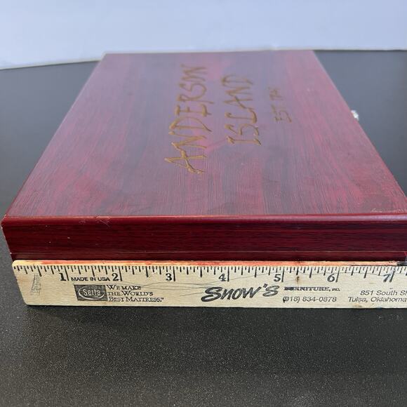 Anderson Island 1841 Black compass 6 oz flask with shot glasses - Picture 12 of 12